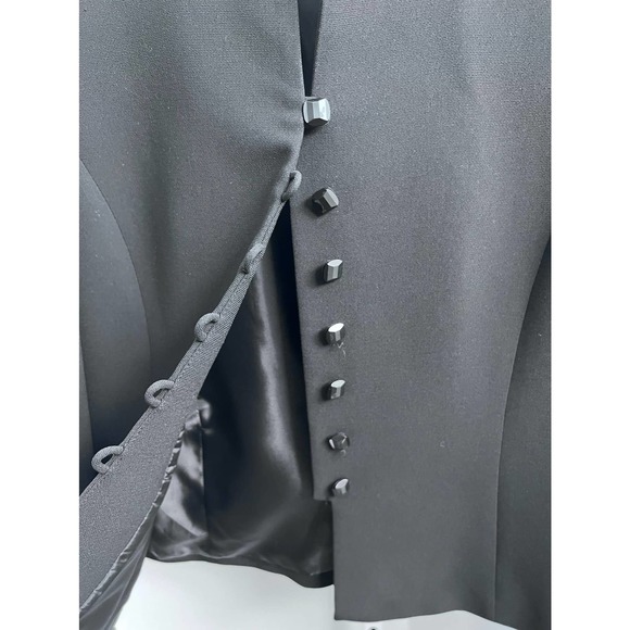 Tahari Black Jacket with Chiffon & Skirt Set Size 6 - Picture 9 of 16